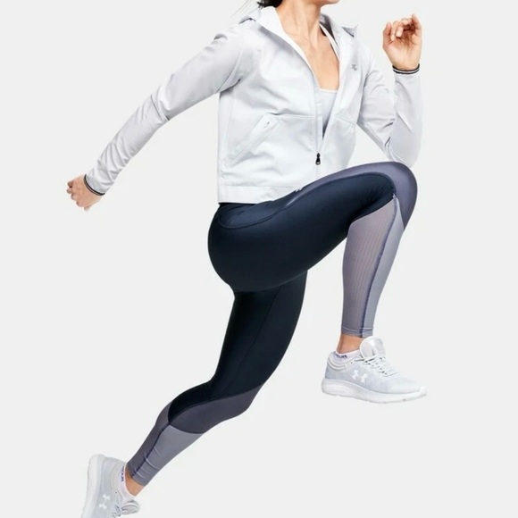 EUC Under Armour UA Heatgear Color Block Leggings - Picture 2 of 7